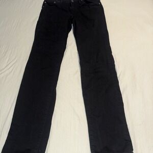 American Eagle Men's Black Straight Leg Jeans  Size 32x34